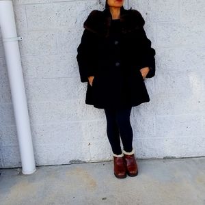 Vintage Fur Persian lamb with mink collar🍂🍁